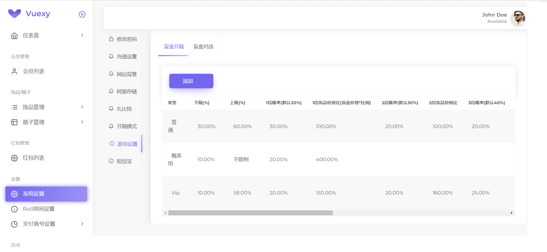 仿CSGO盲盒商城源码测试图8