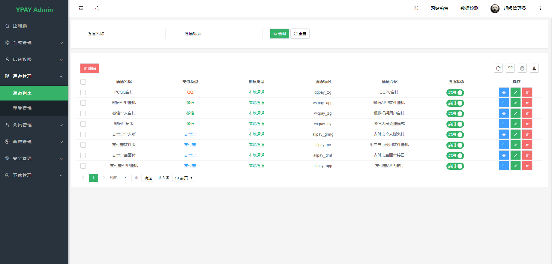 最新YPay源支付系统源码 码支付 源支付V7免授权开源版图7